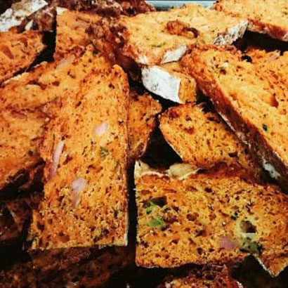 Sweet potato and bacon bread
